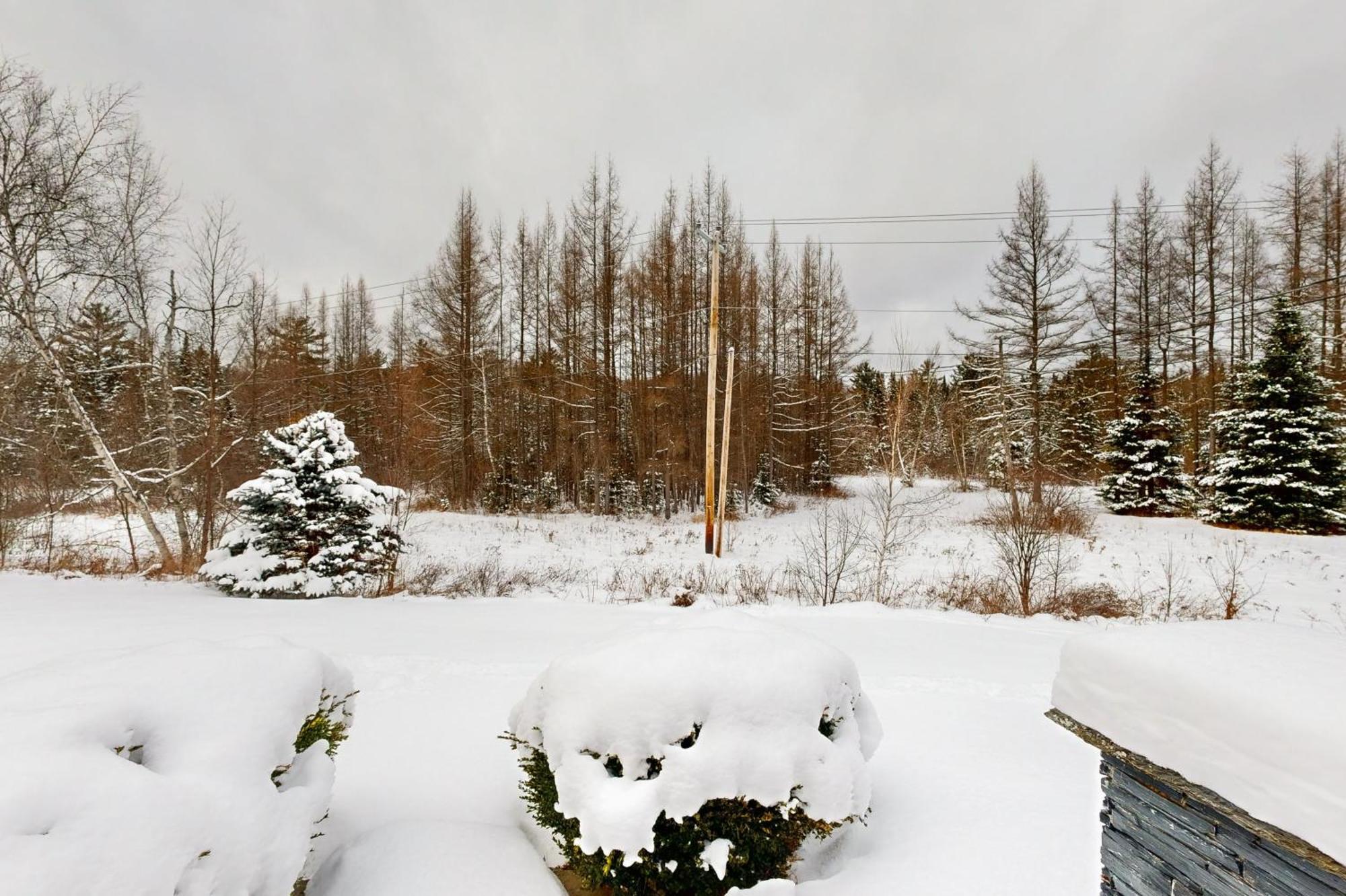 Twin View Log Home Carroll Exterior foto