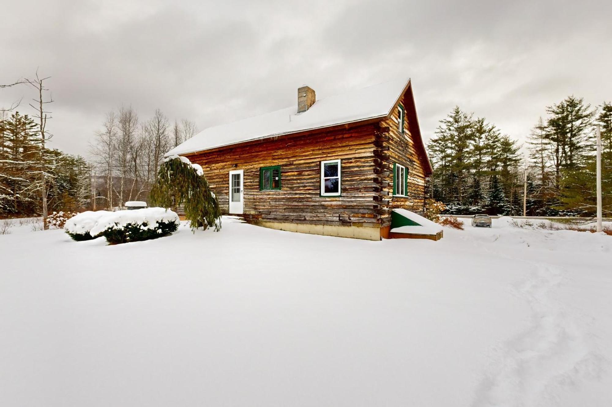 Twin View Log Home Carroll Exterior foto