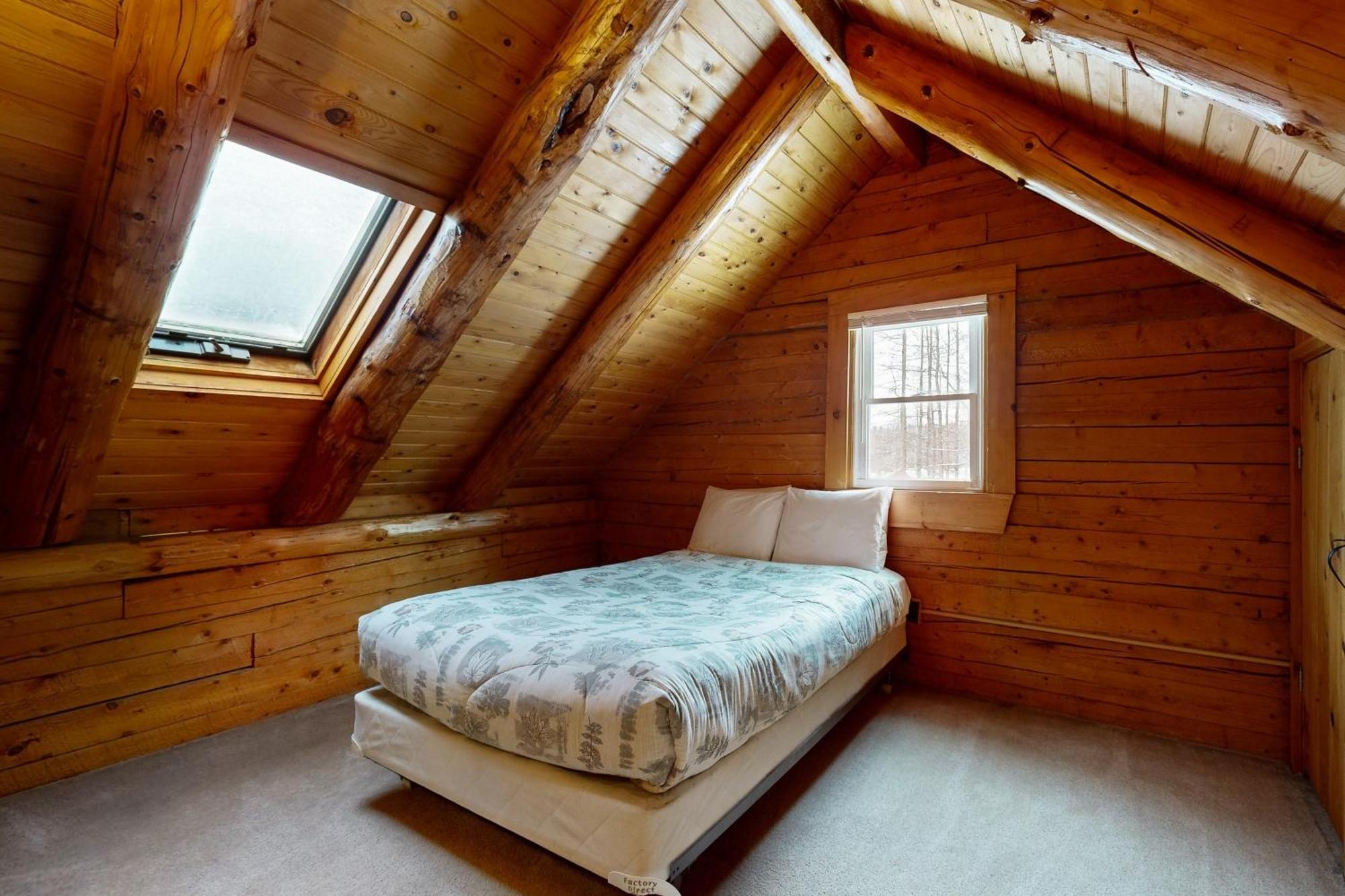 Twin View Log Home Carroll Exterior foto