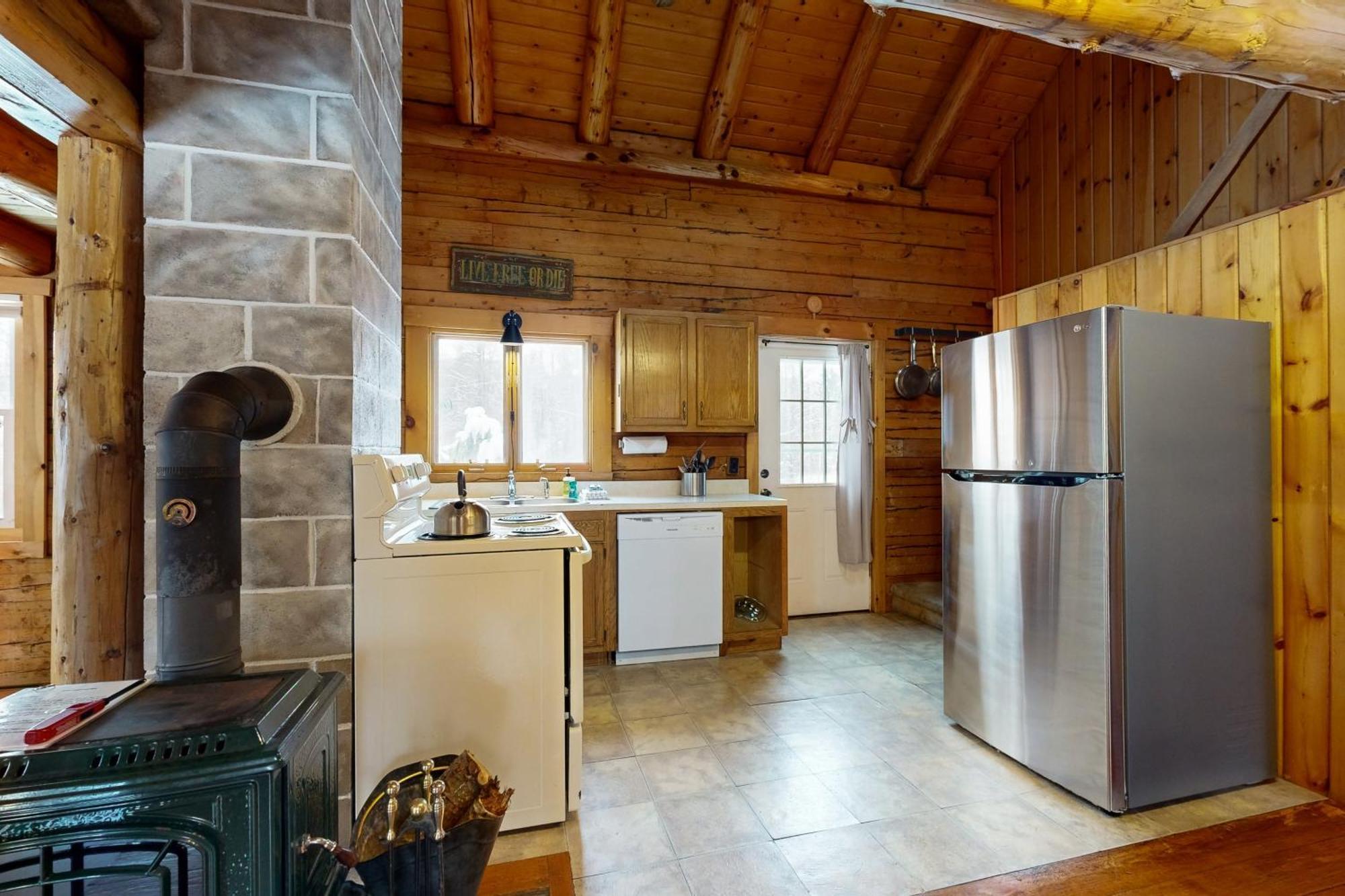 Twin View Log Home Carroll Exterior foto
