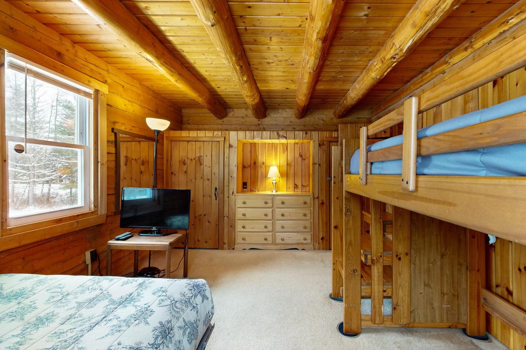 Twin View Log Home Carroll Exterior foto